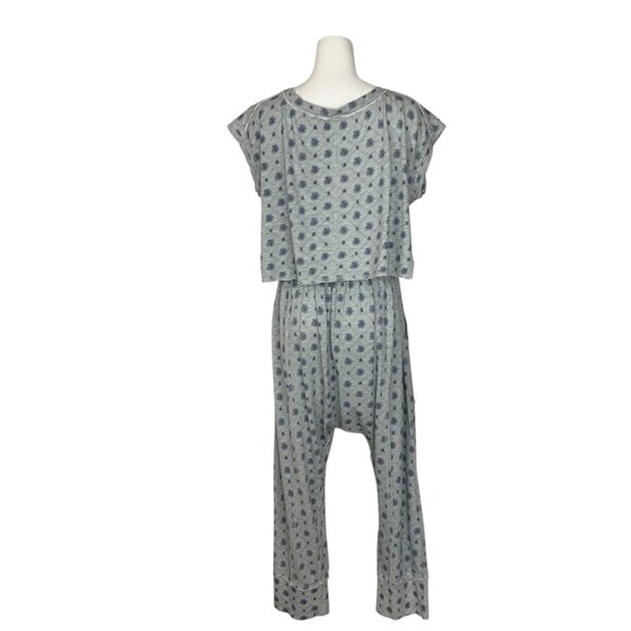 Free People Gray Floral Pajama Set - Picture 13 of 14